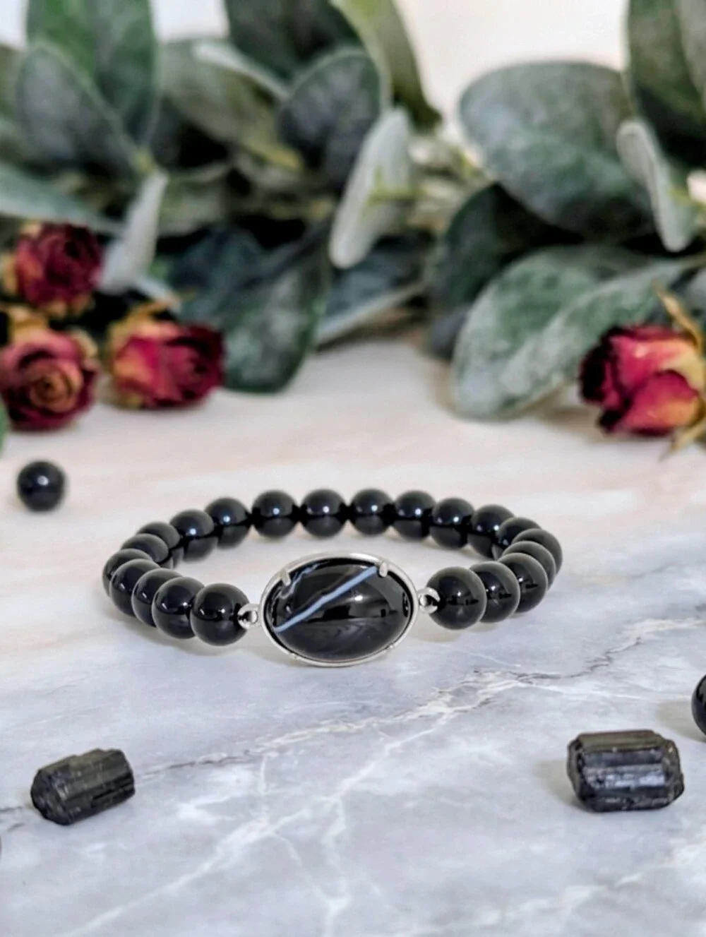 Onyx/Agate Bracelet